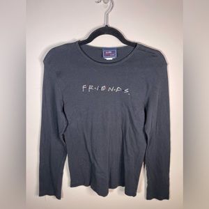 Vintage Friends Shirt Long Sleeve Jeweled NBC Store Women’s Size XL
